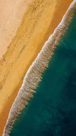 High angle view of beach