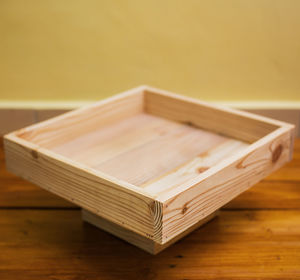 Close-up of open book on table