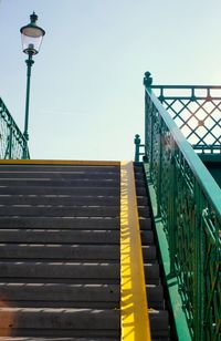 View of street light against clear sky
