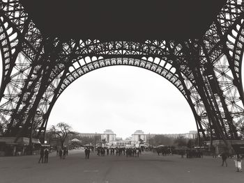 Tourists in front of building