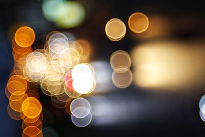 Defocused image of illuminated lighting equipment
