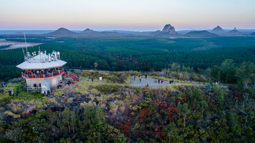 Scenic view of mountain against sky