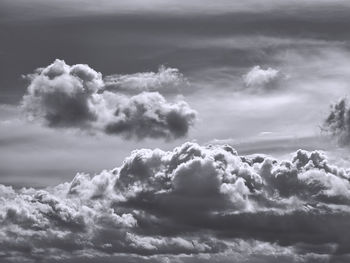 Low angle view of clouds in sky