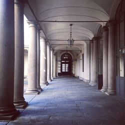 Empty corridor of building