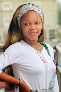 Portrait of a smiling young woman