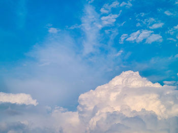Low angle view of clouds in sky