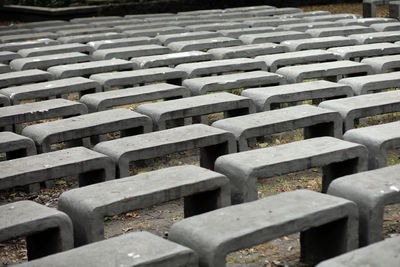 Full frame shot of empty seats