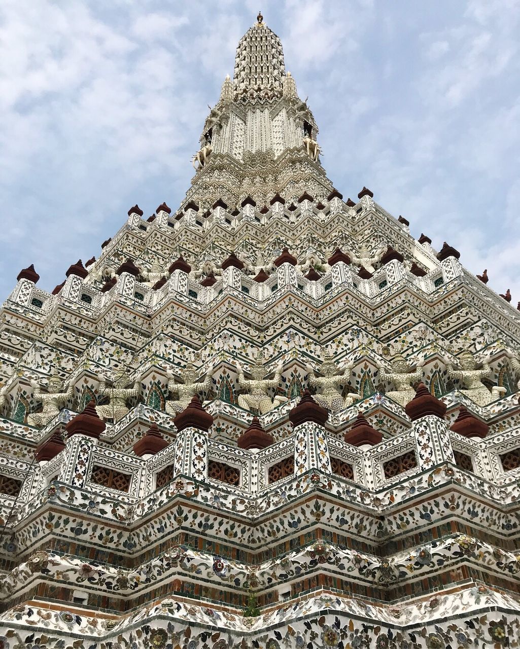 LOW ANGLE VIEW OF TEMPLE AGAINST BUILDING