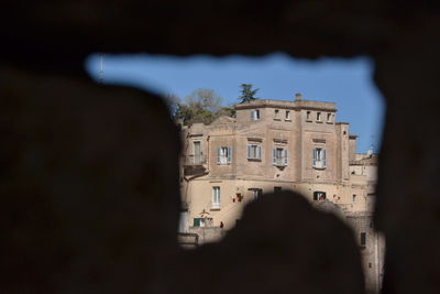 View of old building in city