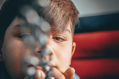 Close-up portrait of young man