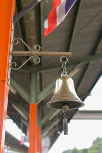 Low angle view of electric light