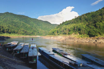 Scenic view of river against sky