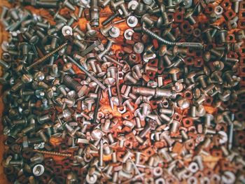 Full frame shot of rusty chain