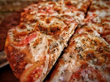 Close-up of pizza