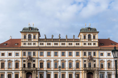 Low angle view of building against sky