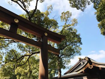 Low angle view of built structure against sky