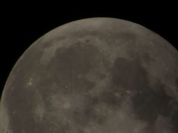 Close-up of moon against black background