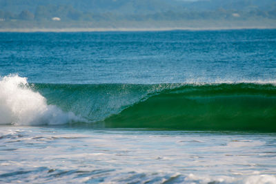 Waves rushing towards shore