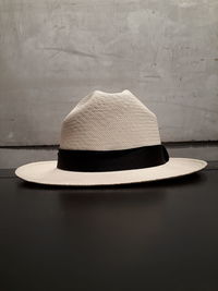Close-up of hat on table