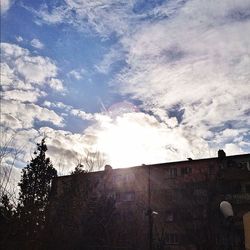 Low angle view of building against sky