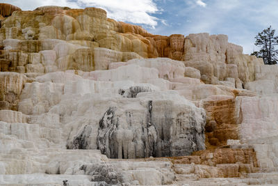 Rock formations in a canyon