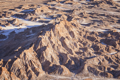 Valle de luna rocks and environment