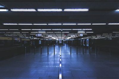 Interior of subway station