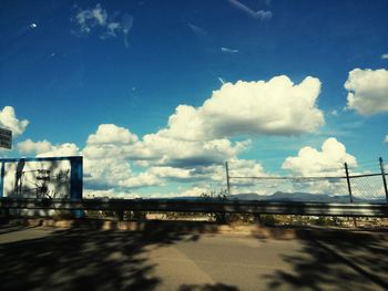 Clouds in blue sky