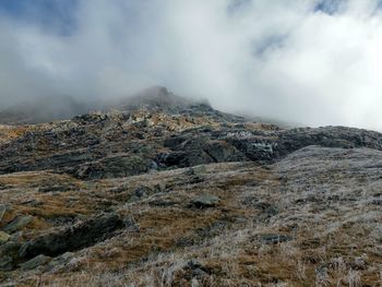 Scenic view of mountain against sky