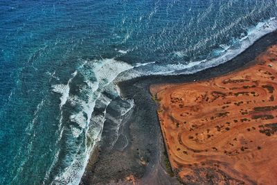 Aerial view of gran canaria coastline