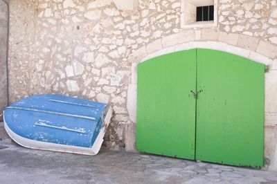 Close-up of door