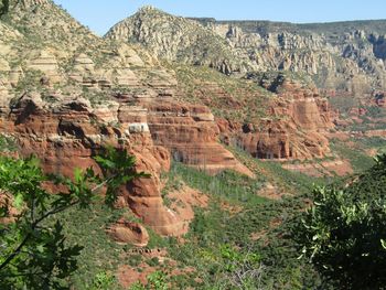 View of rock formations