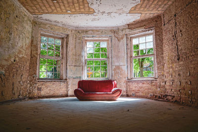 Interior of abandoned home