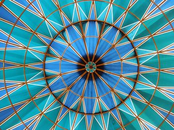 Low angle view of patterned ceiling