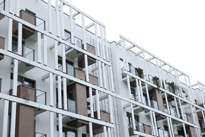 Low angle view of building against clear sky