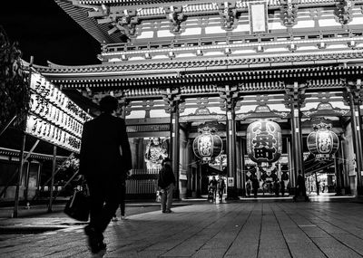 Man walking in a building
