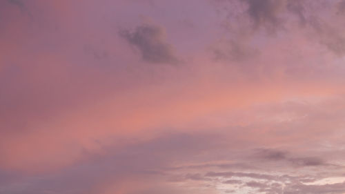 Low angle view of dramatic sky during sunset
