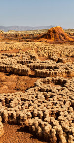 Scenic view of desert against sky