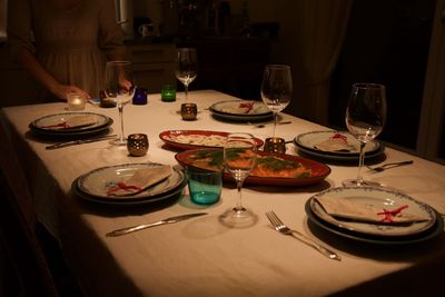 View of food on table in restaurant