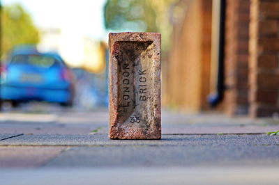 Close-up of rusty metal