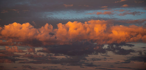 Full frame shot of dramatic sky during sunset