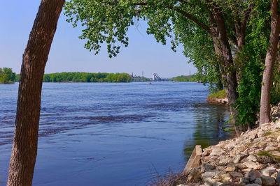 Scenic view of river against sky