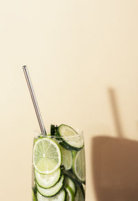 Close-up of drink in glass