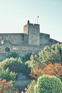 View of fort against clear sky