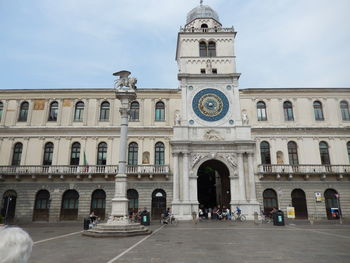 Group of people in front of building