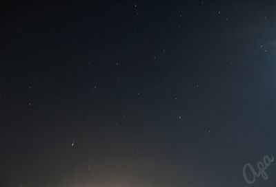 Low angle view of star field at night