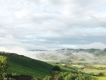 Scenic view of landscape against sky