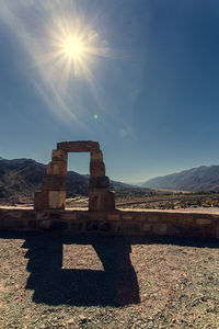 View of castle on sunny day