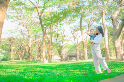 Man standing in park