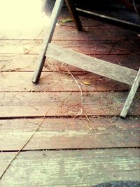 Close-up of wooden plank